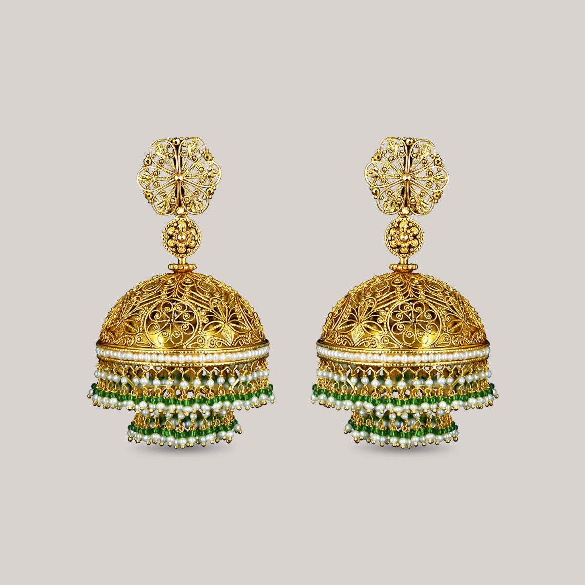 Bridal Oversized Gold Jhumka