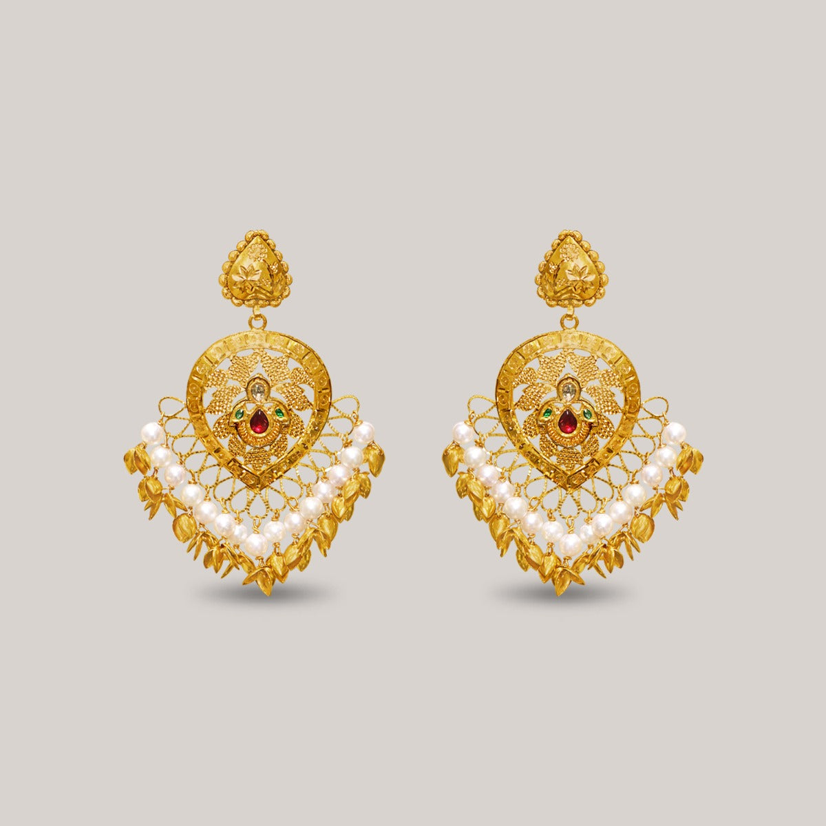 Spellbinding Gold Paisley Earrings