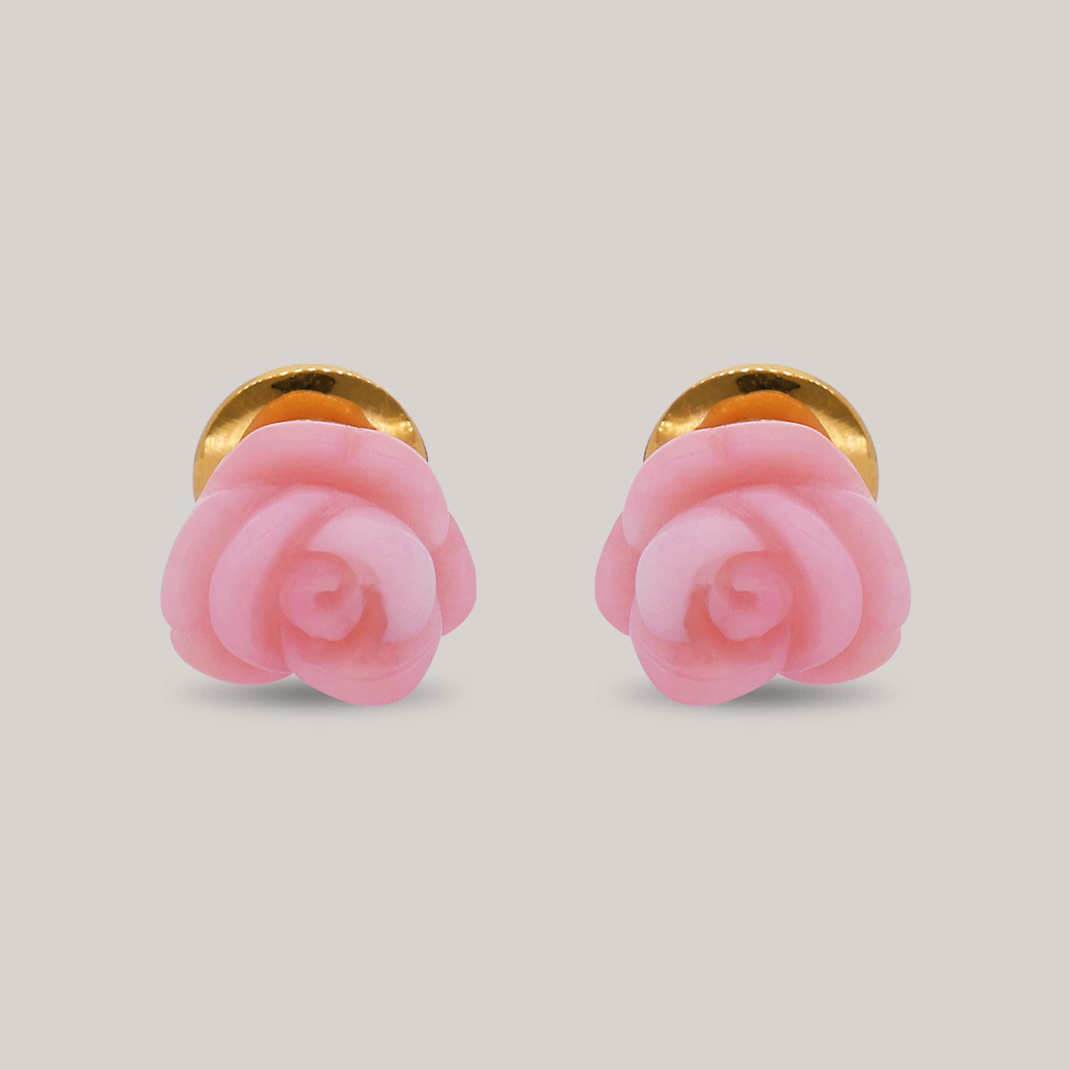 Fleur Studs Gold Earrings