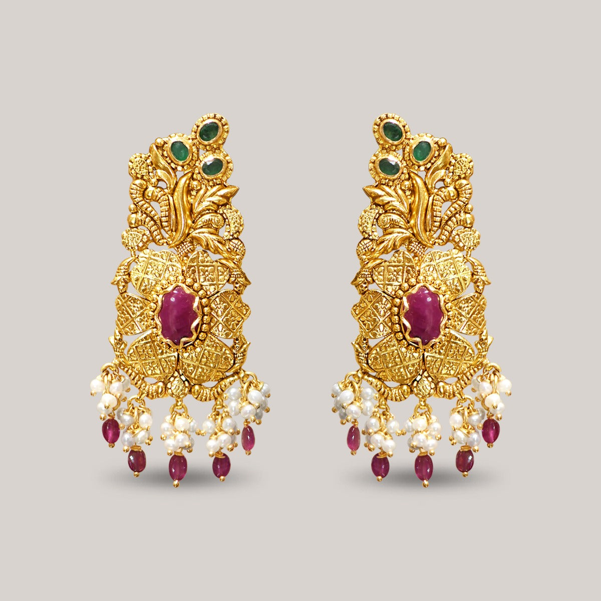 Modest Flower Gold Earrings