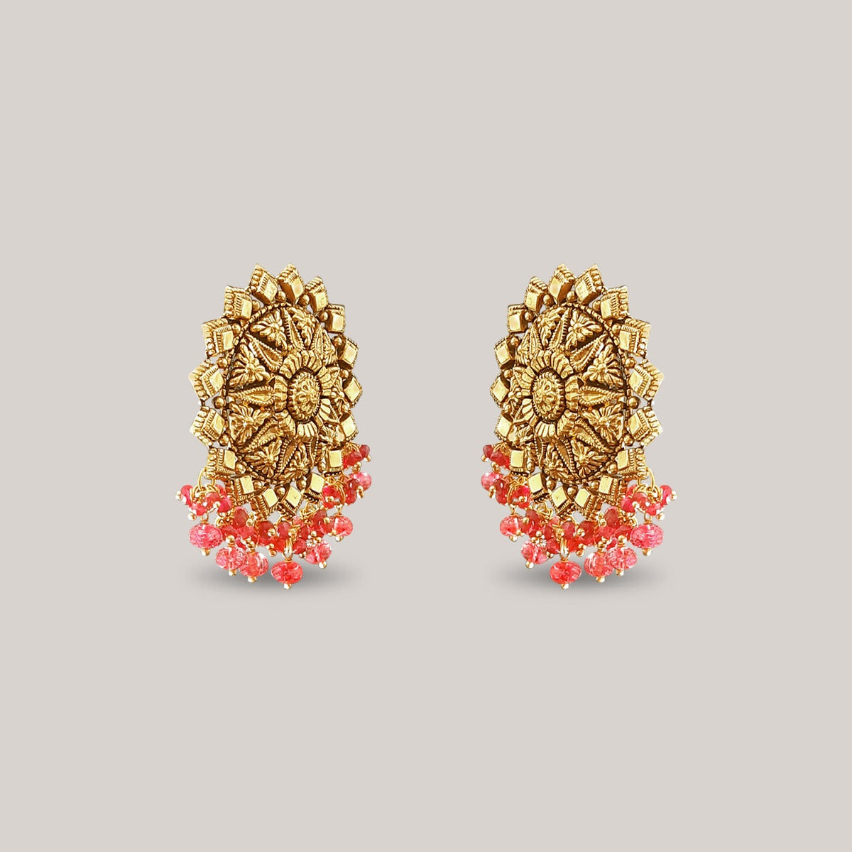 Floral Sunshine Gold Choker Set