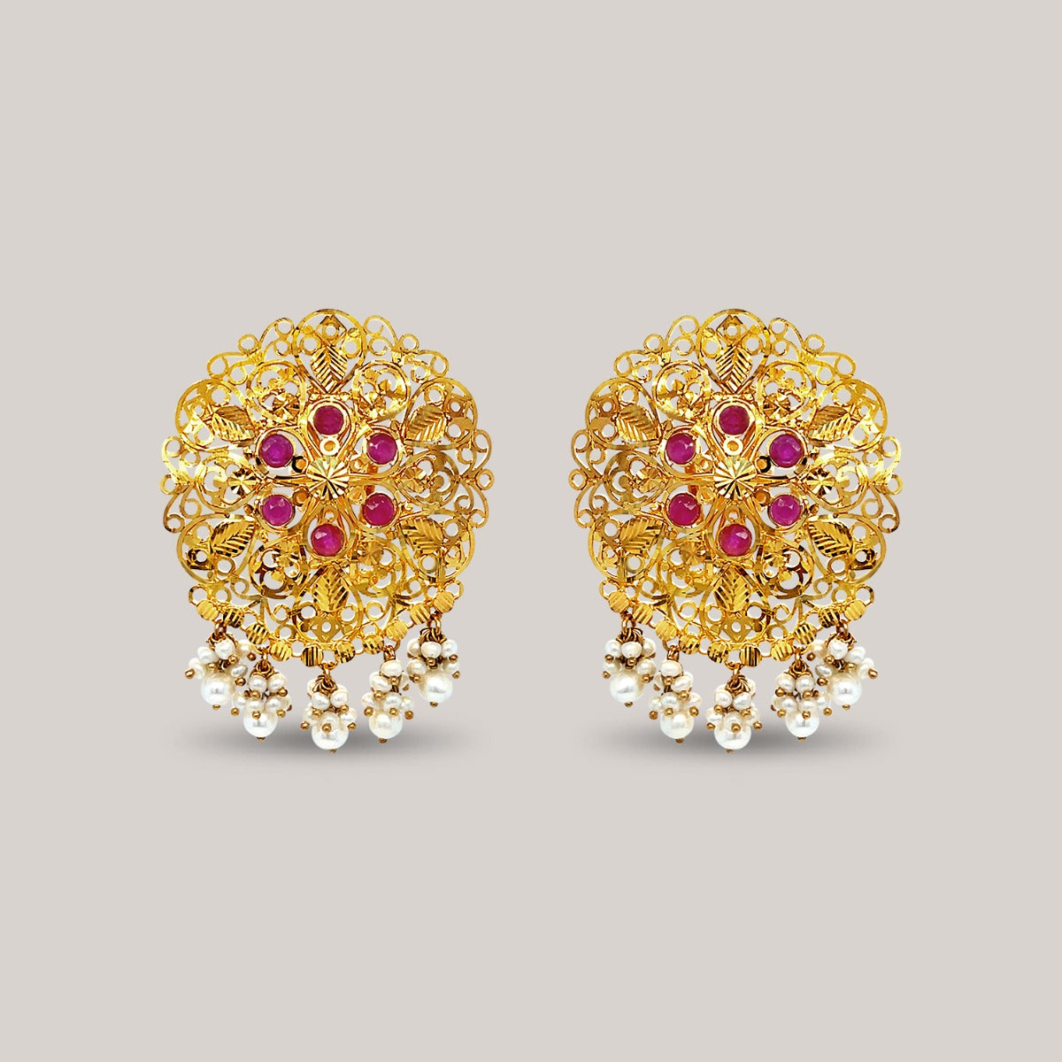 Fanny Floweret Gold Earrings