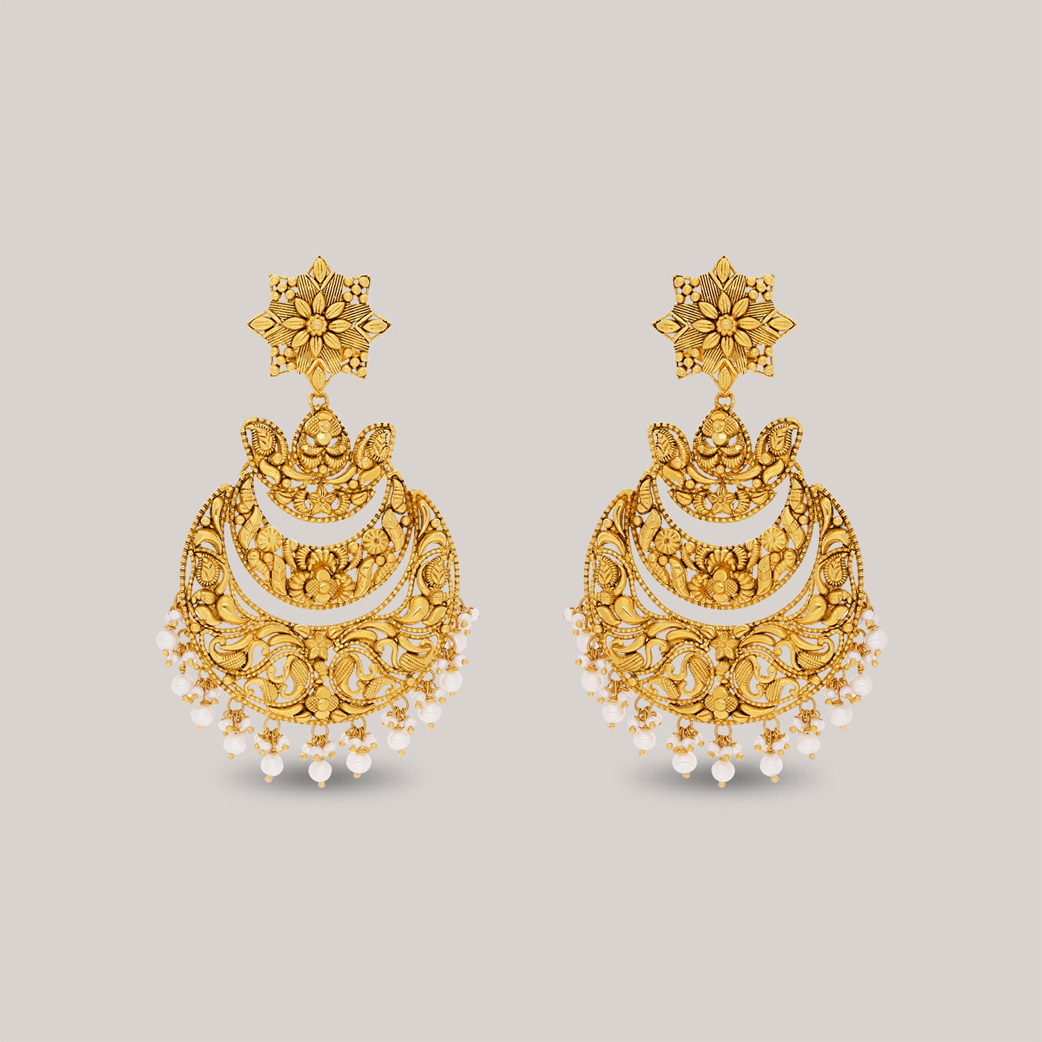 Chandrakanta Gold Earrings
