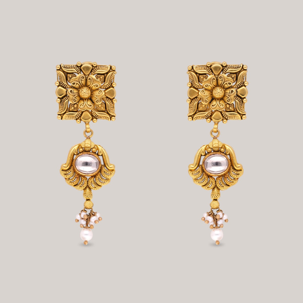 Karnika Gold Earrings