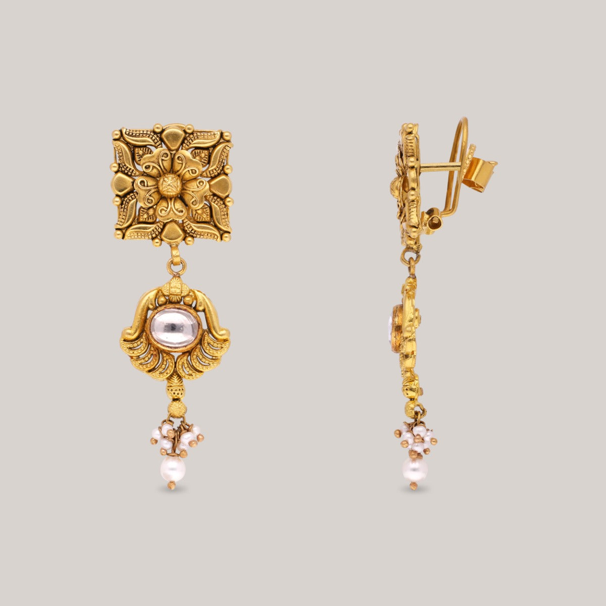Karnika Gold Earrings