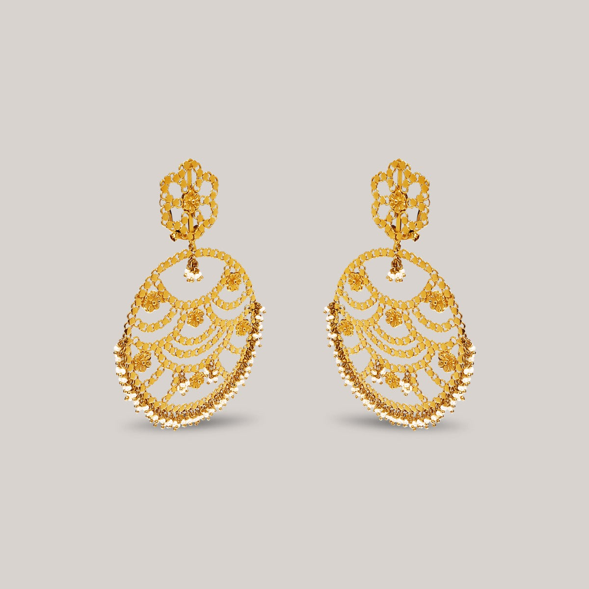 Abra Trellis Gold Earrings