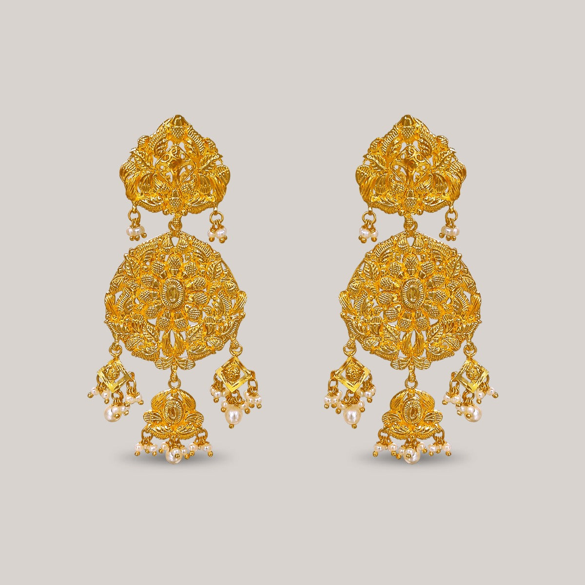 Floriya Gold Earrings
