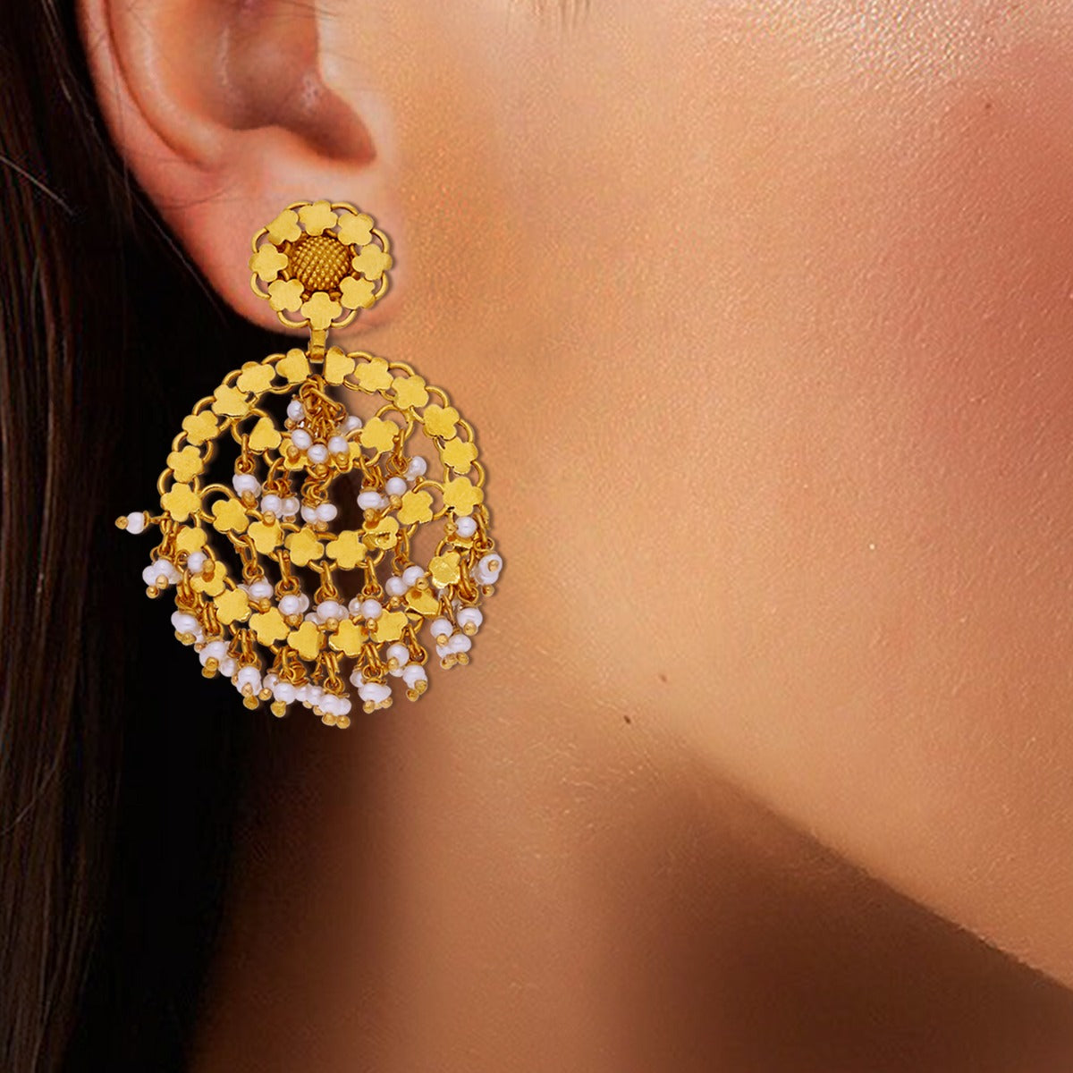 Chandan Haar Gold Chandbali