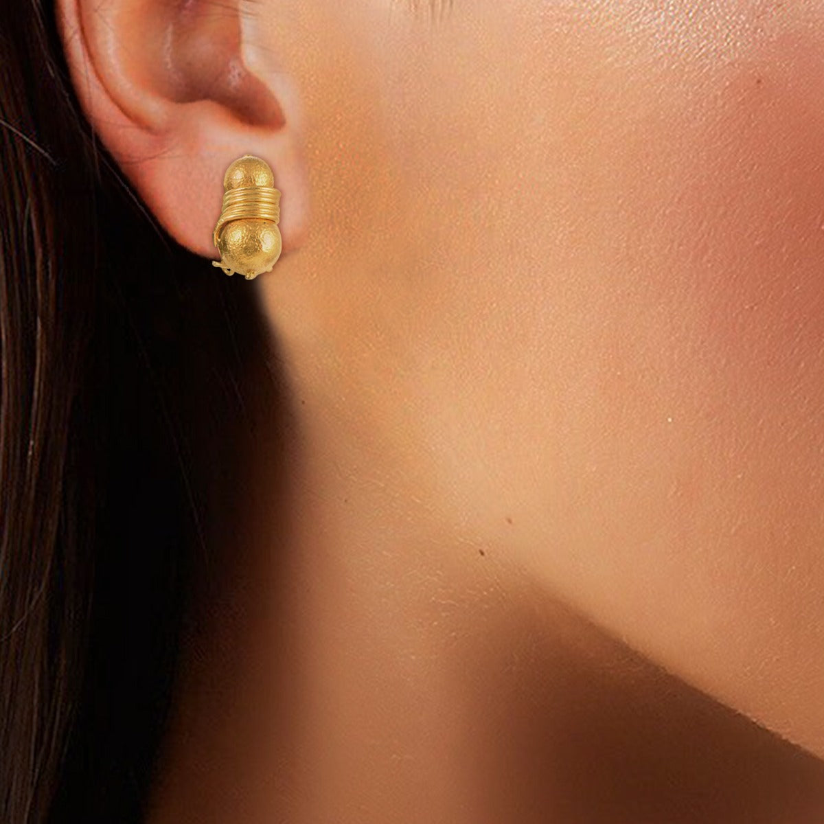 Ratatouille Gold Earrings