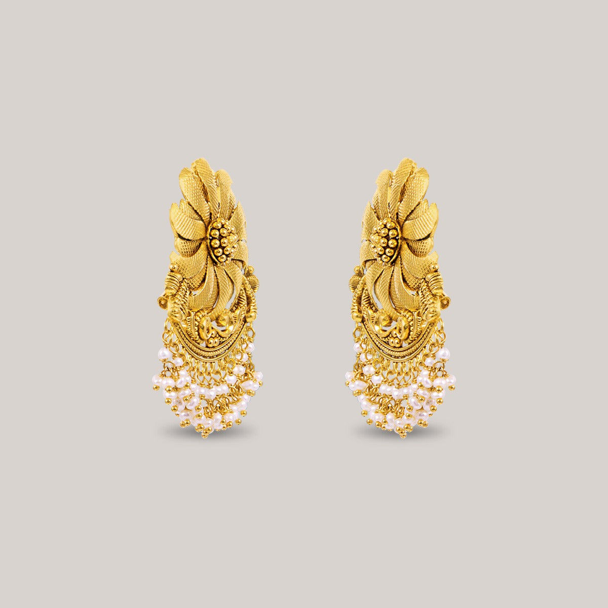 Sunflower Gold Stud Earrings