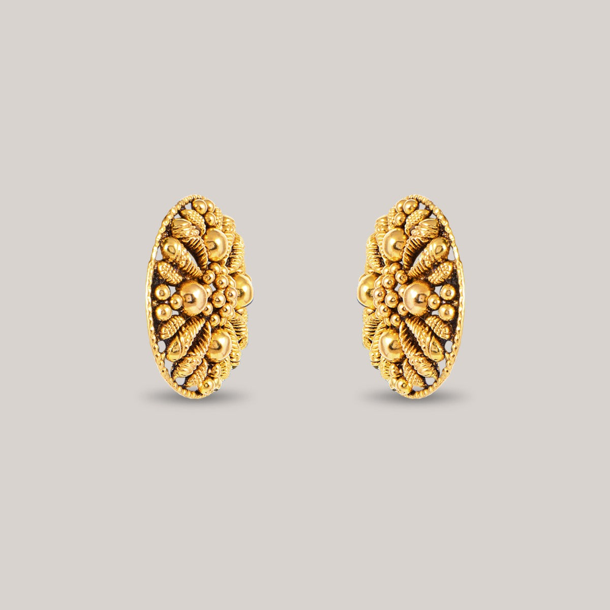 Antique Sun Gold Earrings