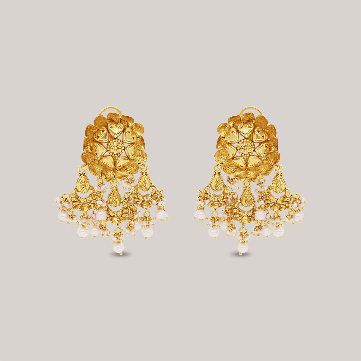 Glitteraty Gold Necklace Set