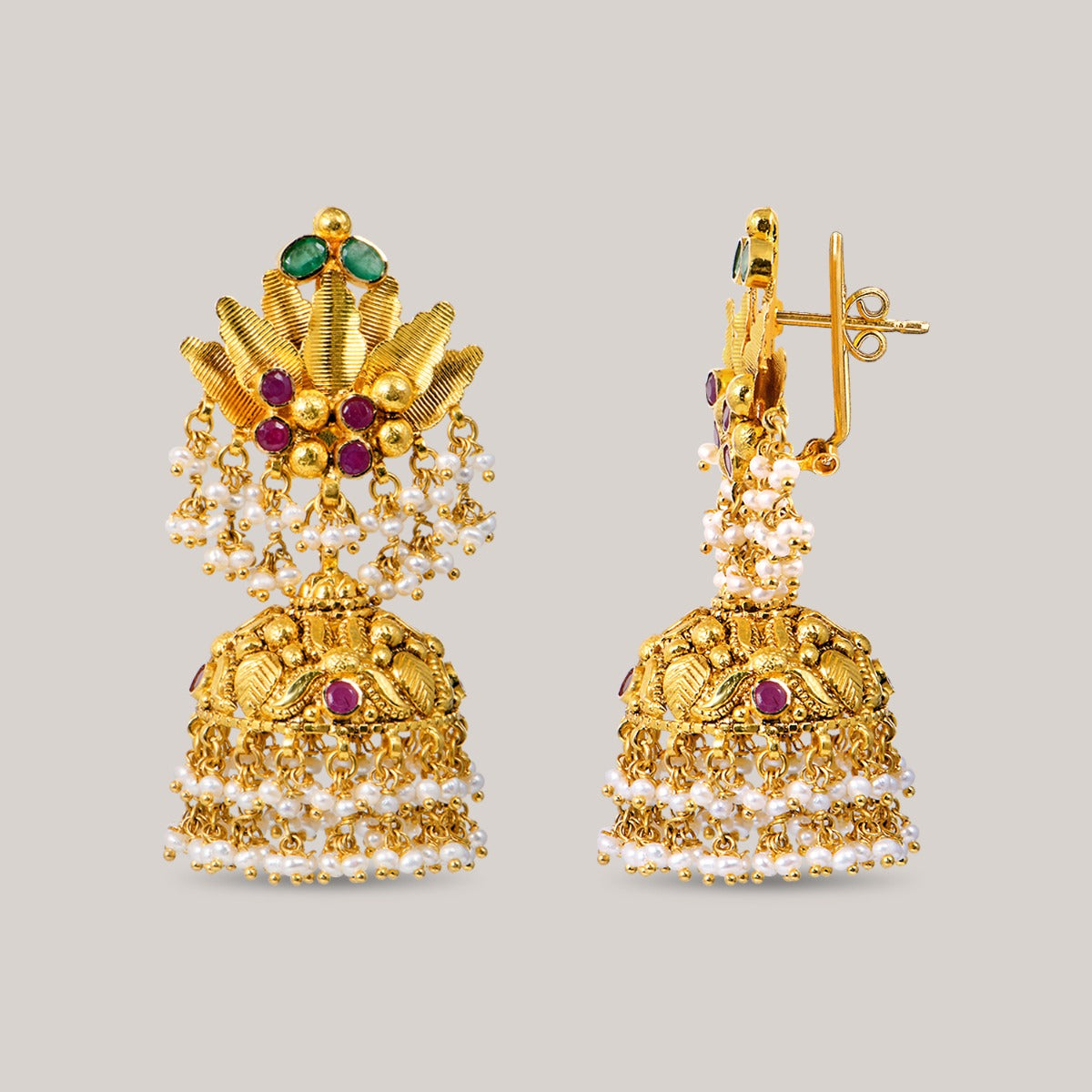 Ashoka Gold Jhumka
