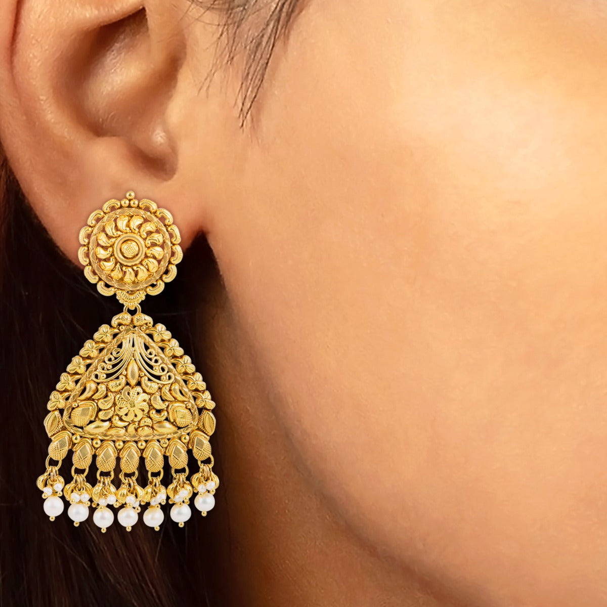 Zuhur Gold Earrings