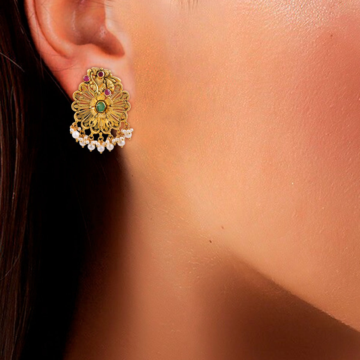 Opus Gemstone Gold Earrings
