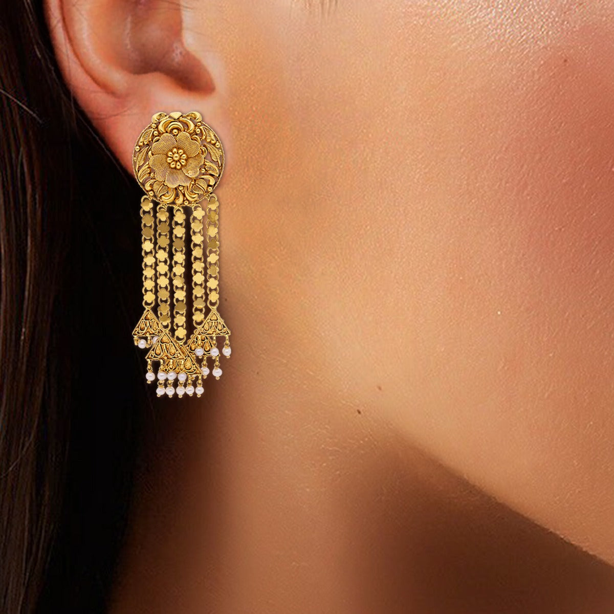 Lavanya Gold Earrings