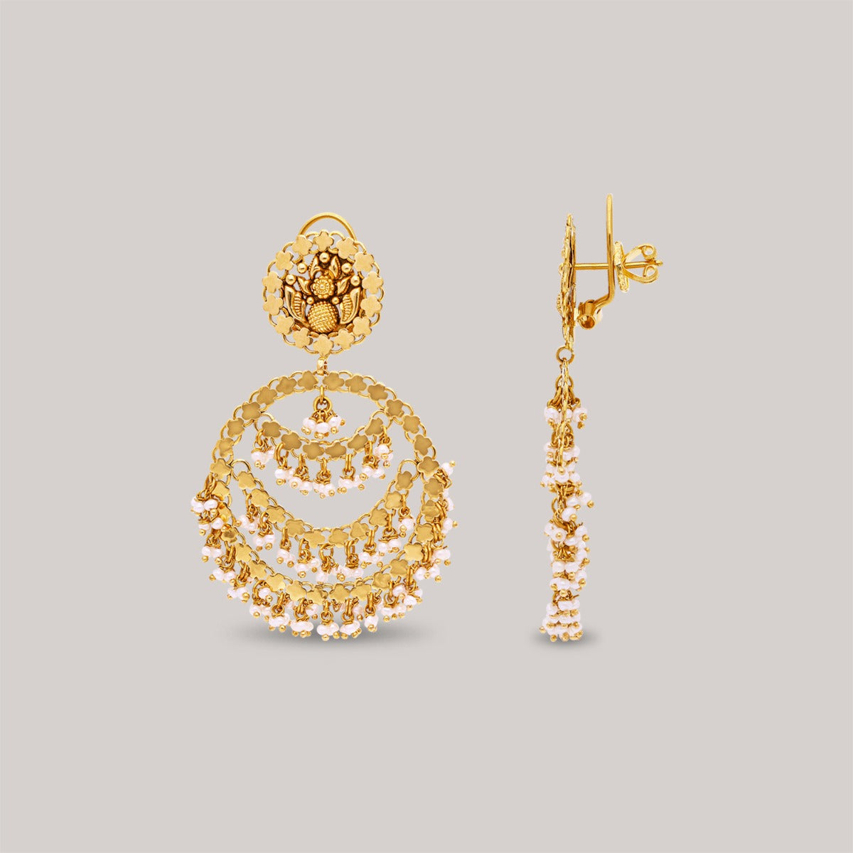Traditional Gold Chandbali
