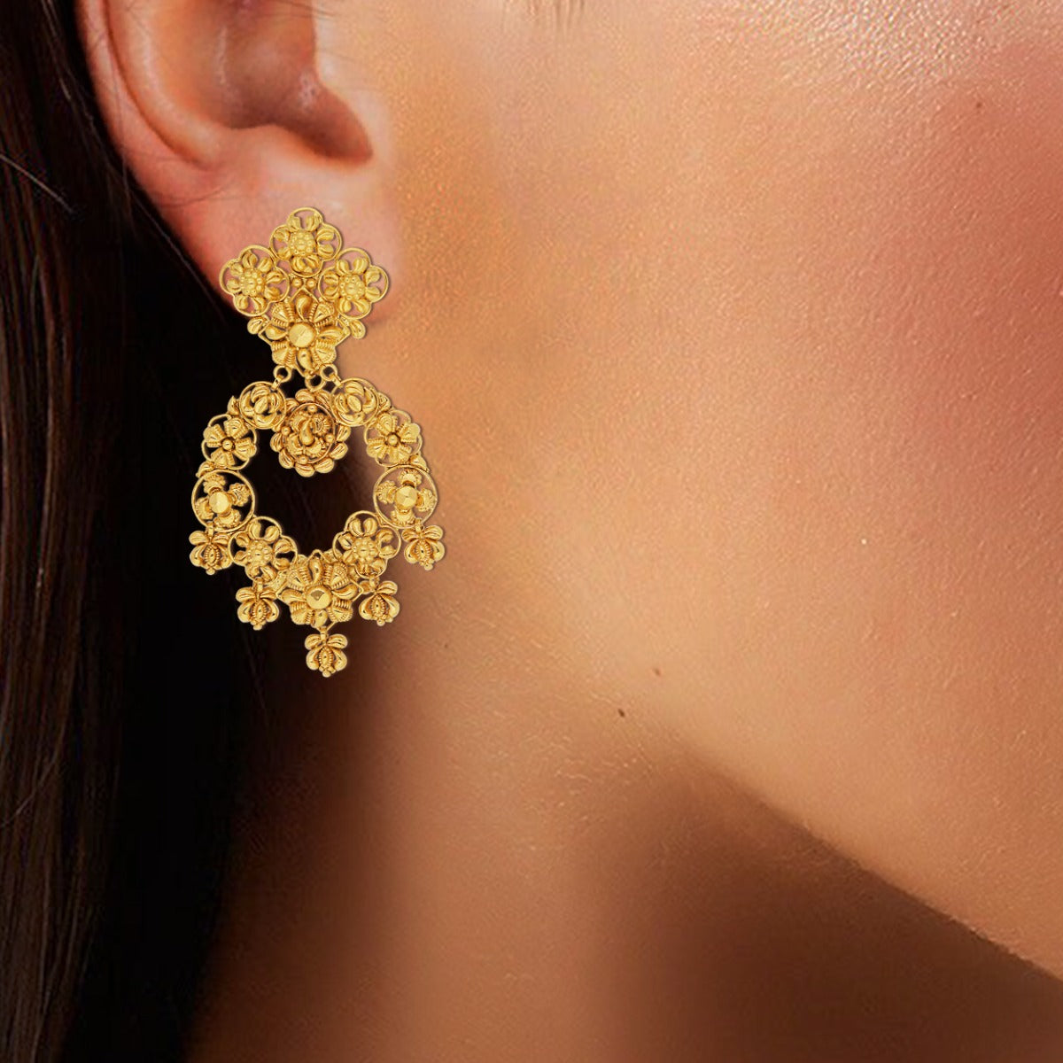 Kamala Gold Earrings