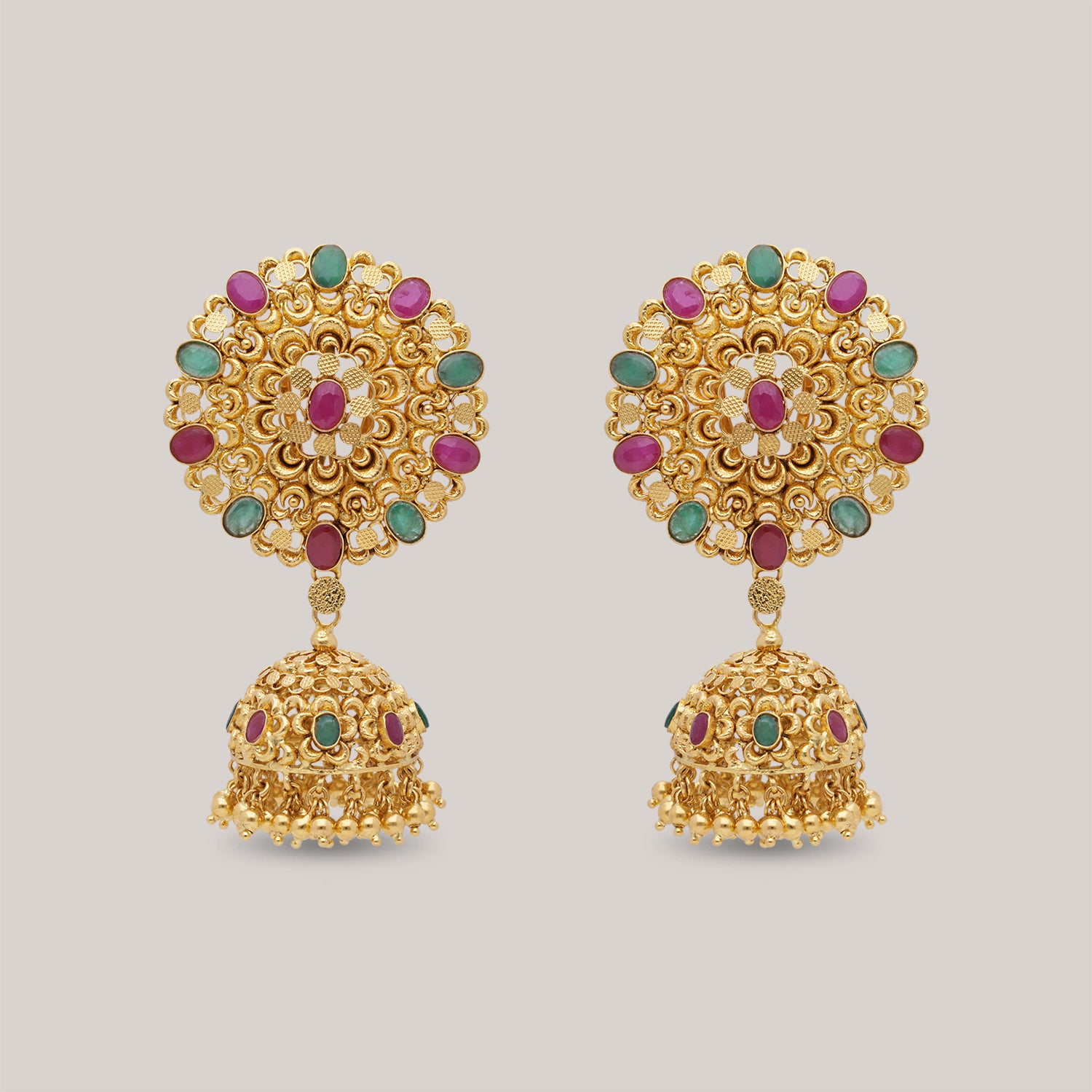 Hrishita Gold Jhumka