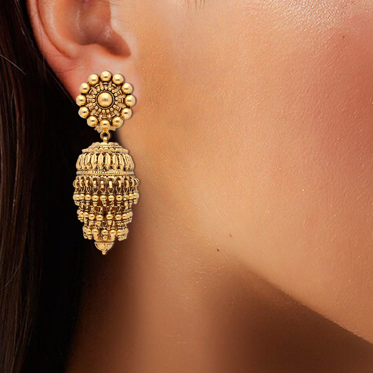 Flaavia Gold Jhumka