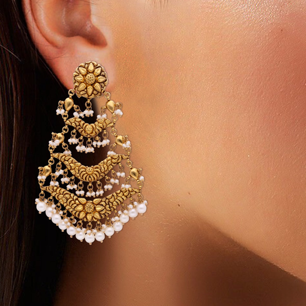 Gulika Gold Earrings
