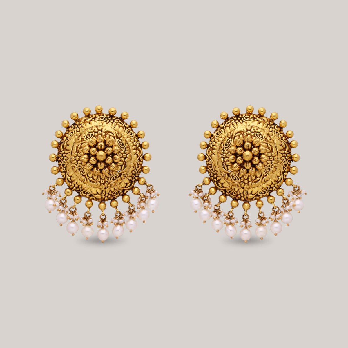 Jaithra Gold Earrings