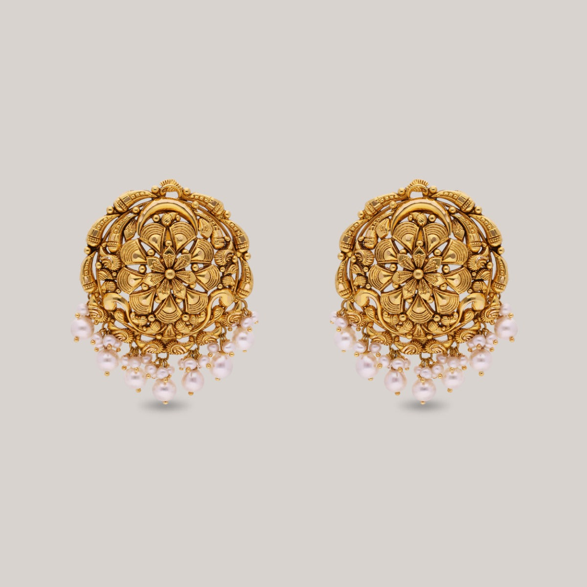 Nayanika Gold Earrings