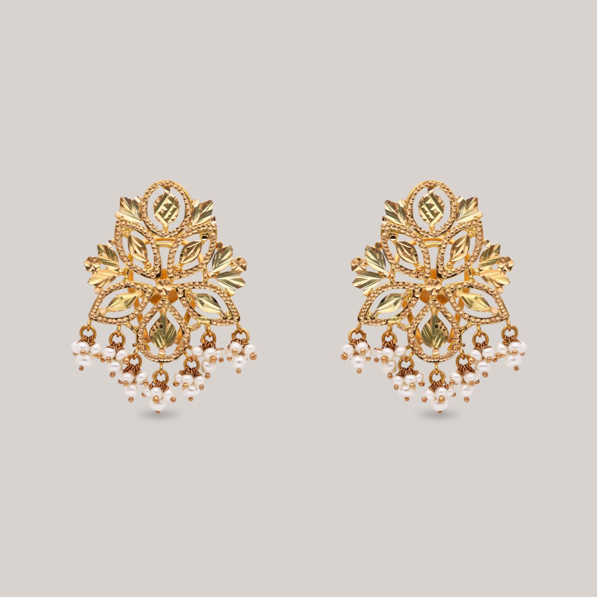 Celestial Grace Gold Earrings