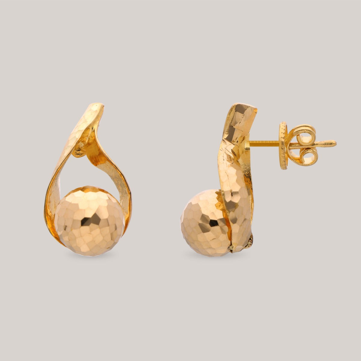 Golden Dewdrop Gold Earrings
