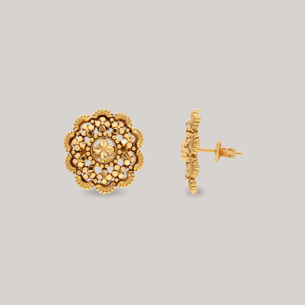 Petal Whisper Gold Earrings