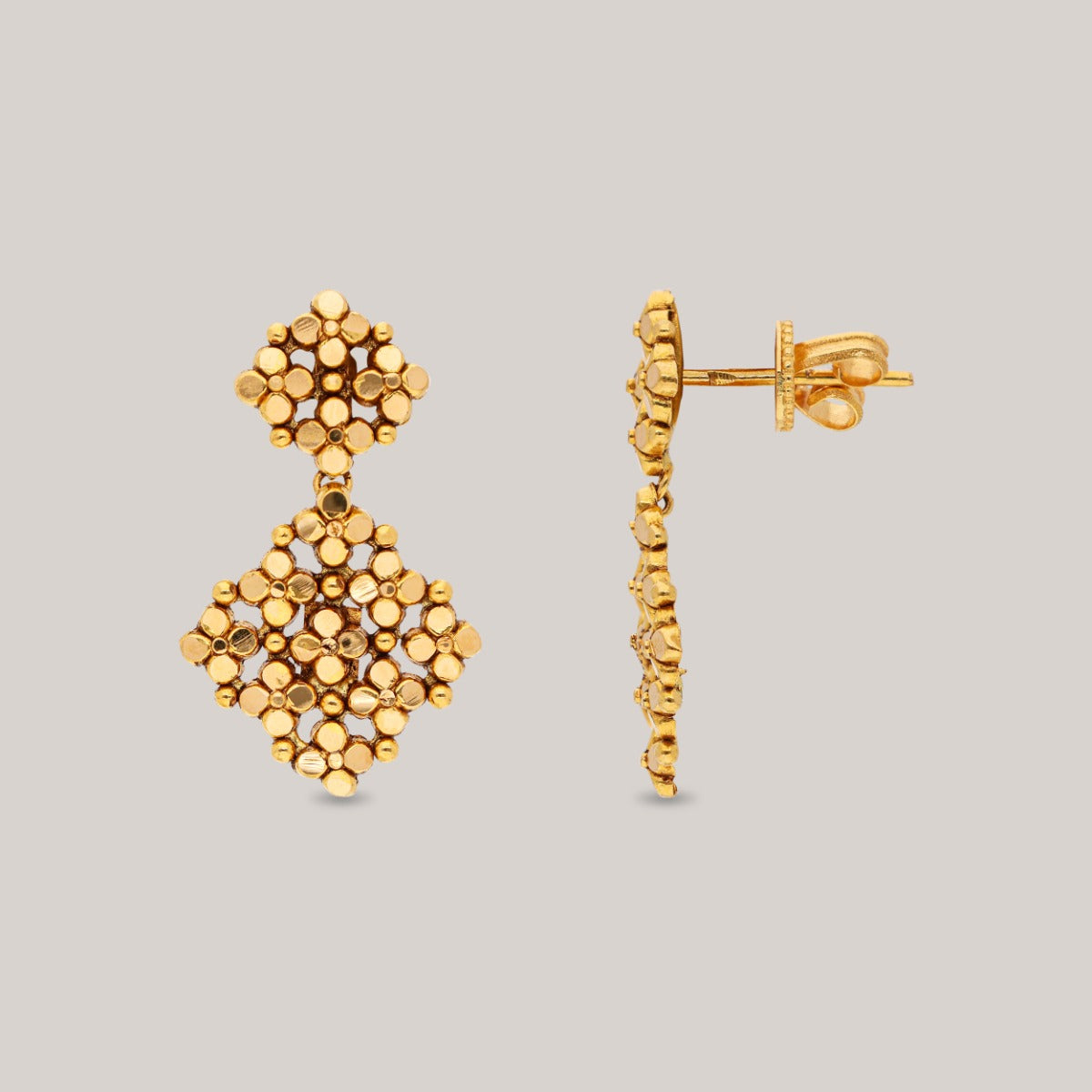 Floret Shine Gold Earrings