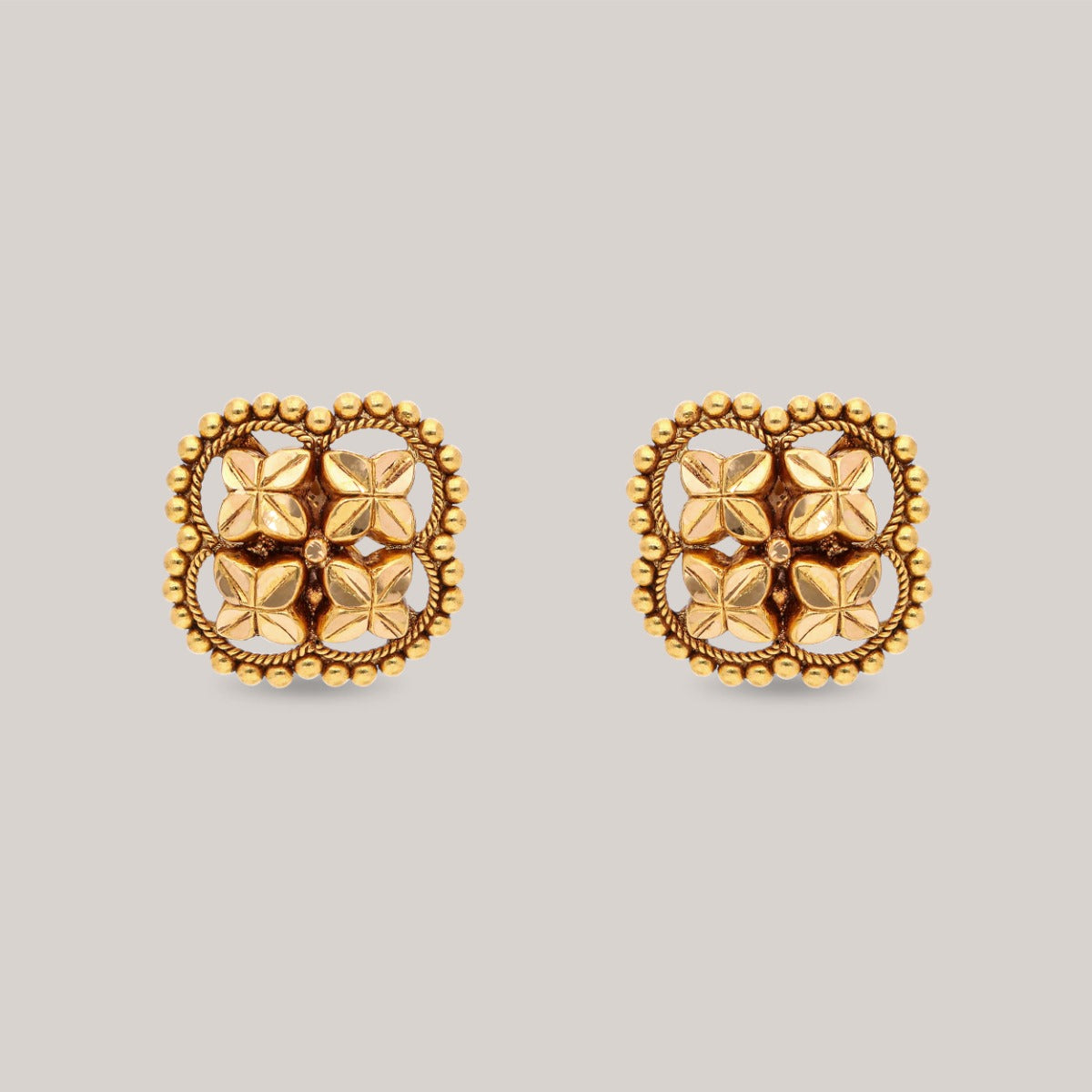 Radiant Flora Gold Earrings