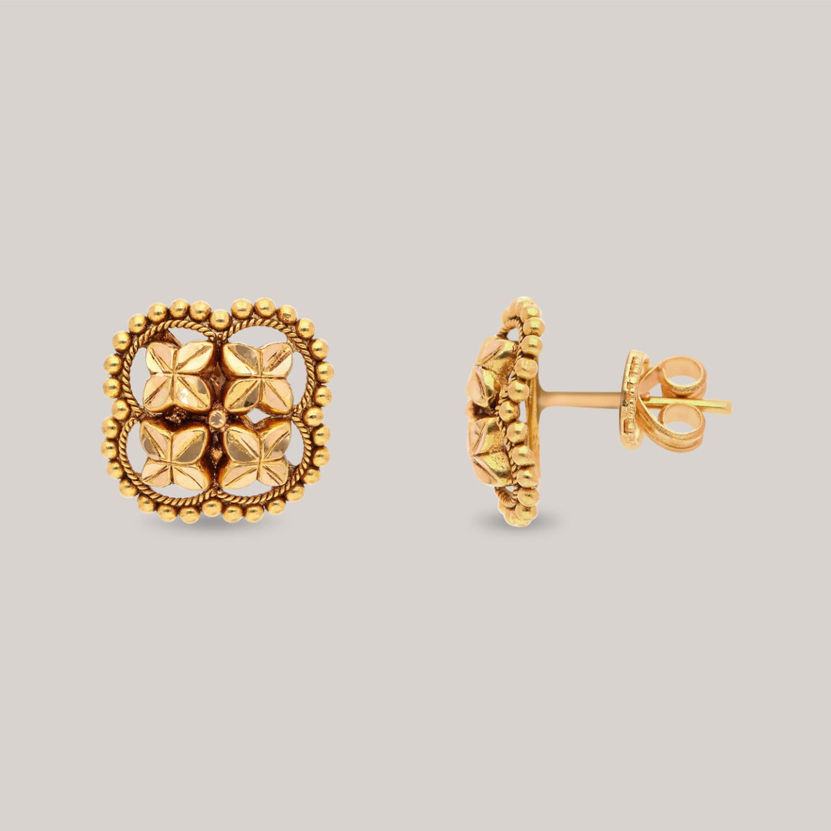Radiant Flora Gold Earrings