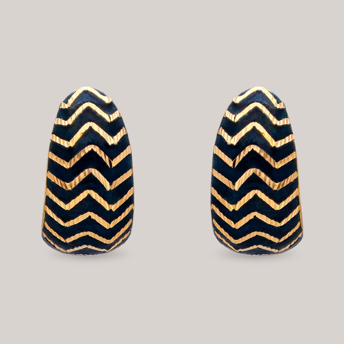 Golden Zigzag Gold Earrings