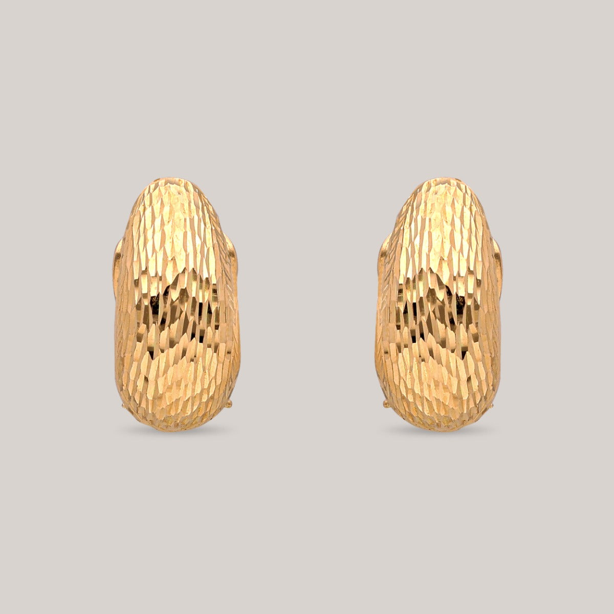 Faceted Gold Earrings