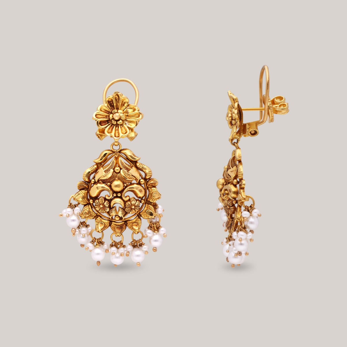 Celestial Bloom Gold Necklace Set