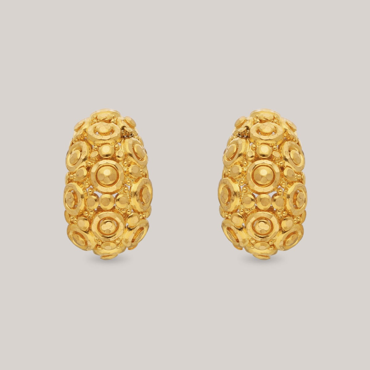 Celestial Circles Gold Earrings