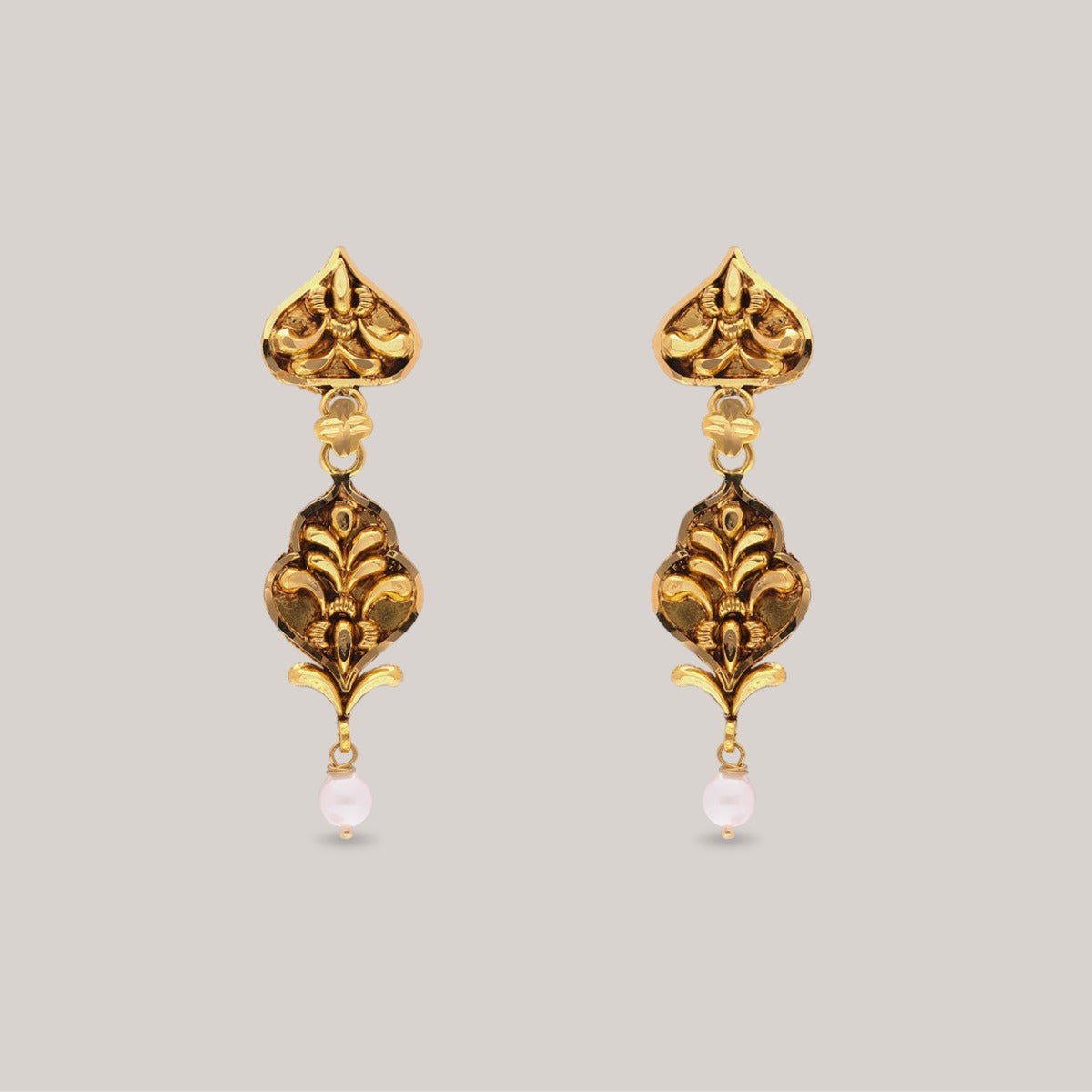 Acanthus Bloom Gold Earrings