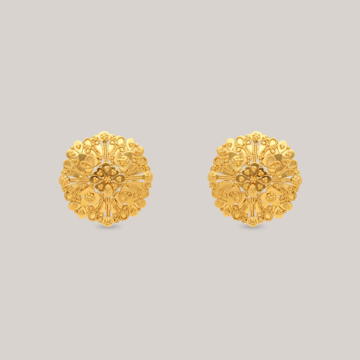 Sunlit Blossoms Gold Earrings