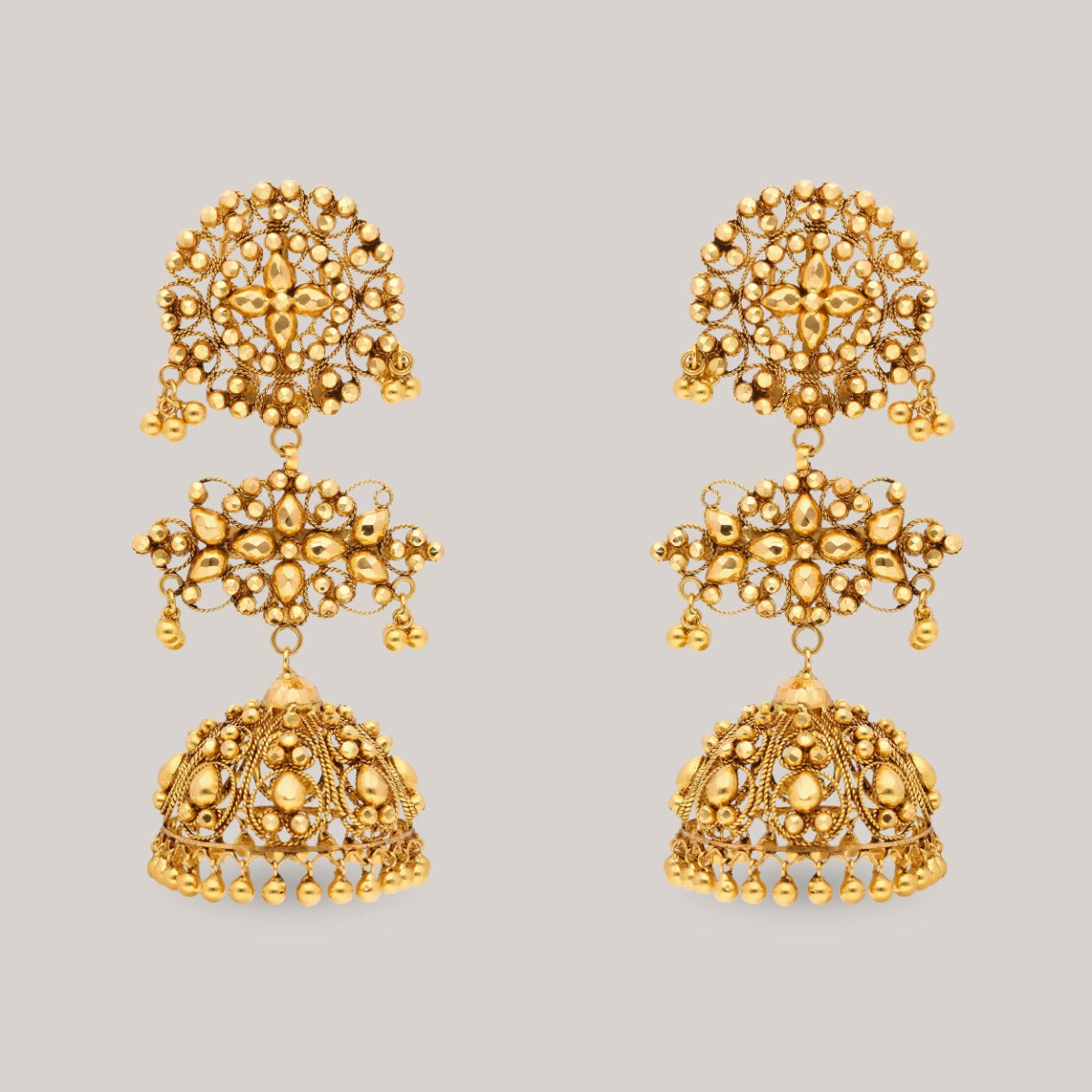 Gilded Drops Gold Earrings