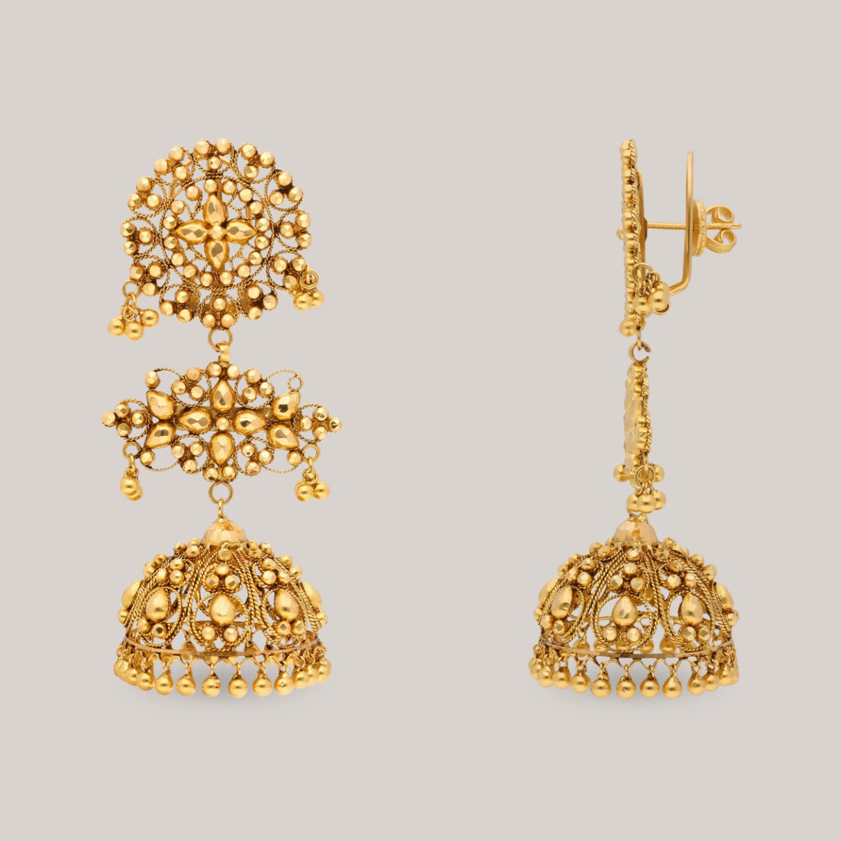 Gilded Drops Gold Earrings