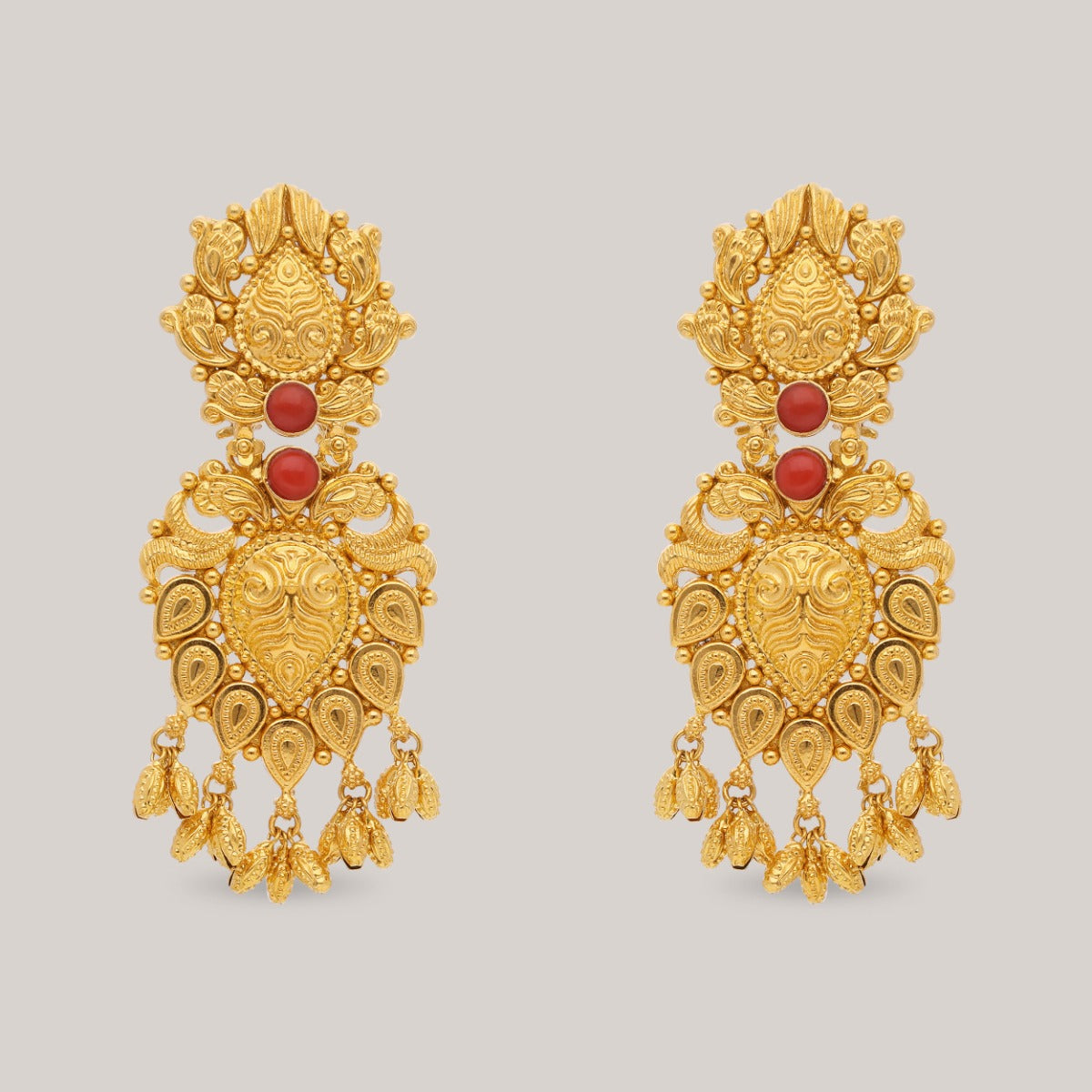 Ornate Filigree Gold Earrings