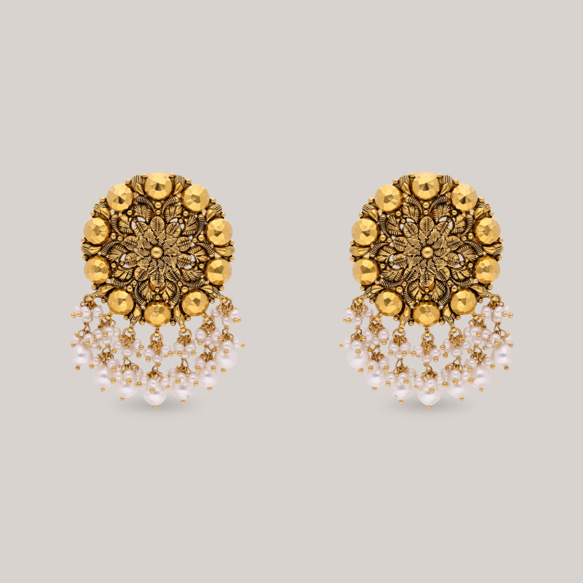 Ziva Bloom Gold Earrings
