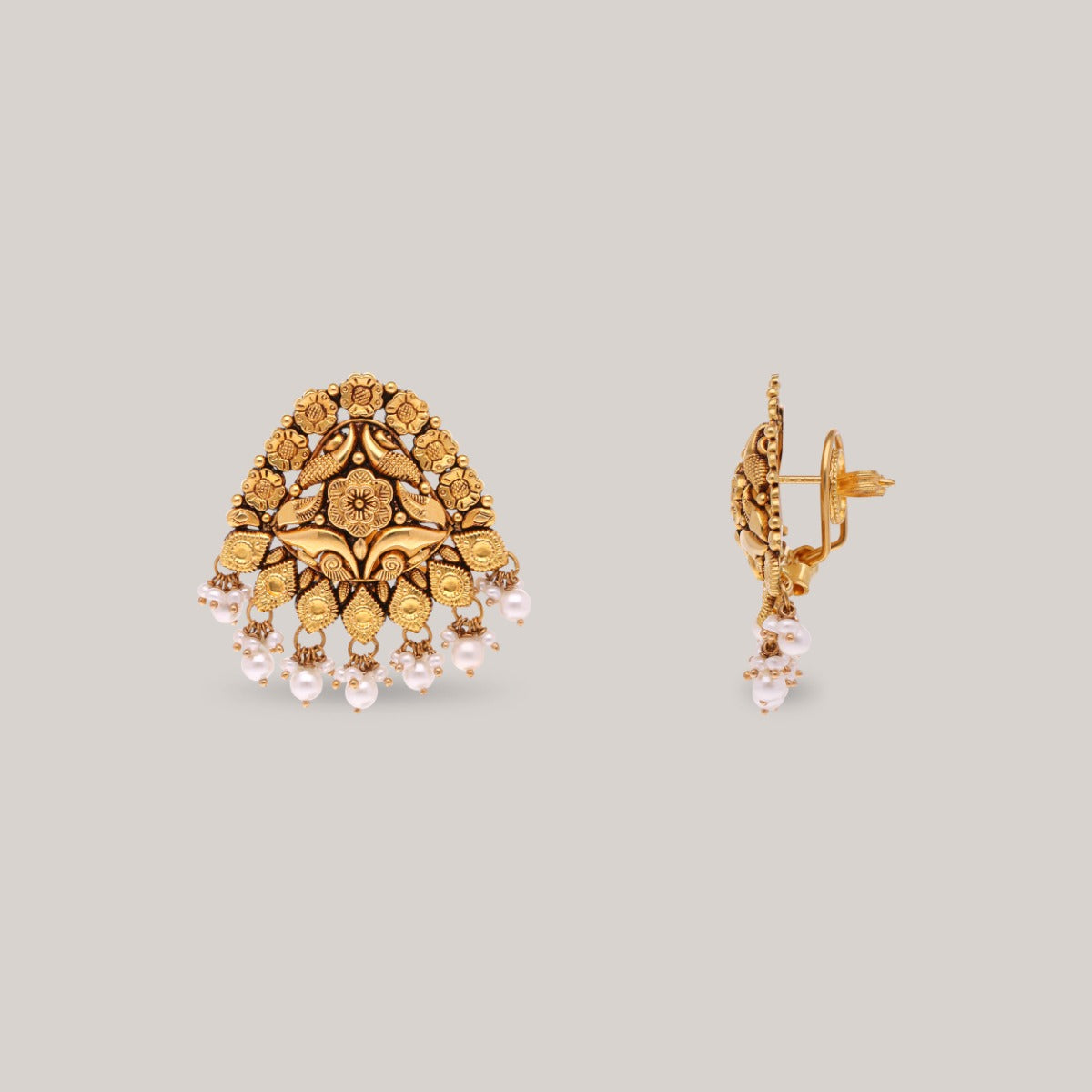 Heirloom Bloom Gold Earrings