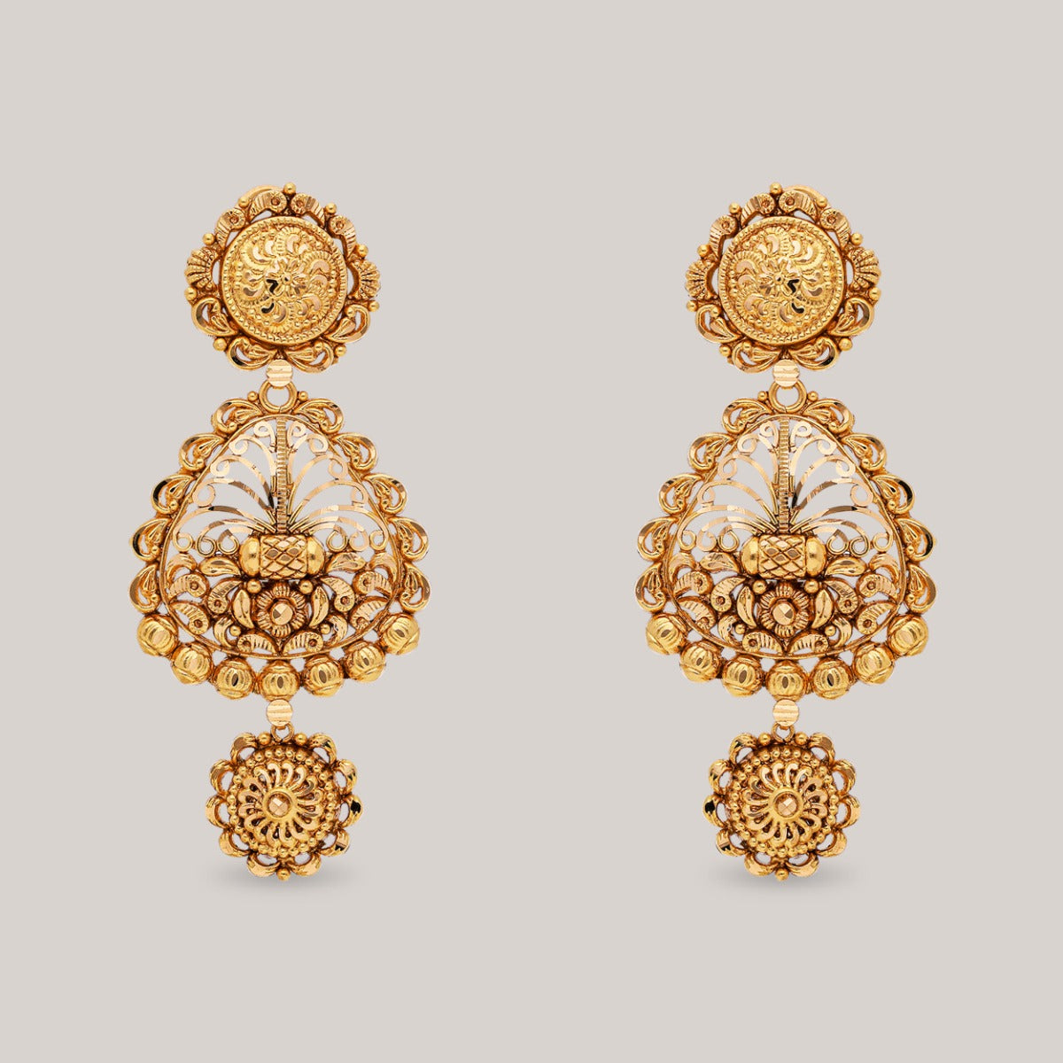 Palace Gates Gold Earrings