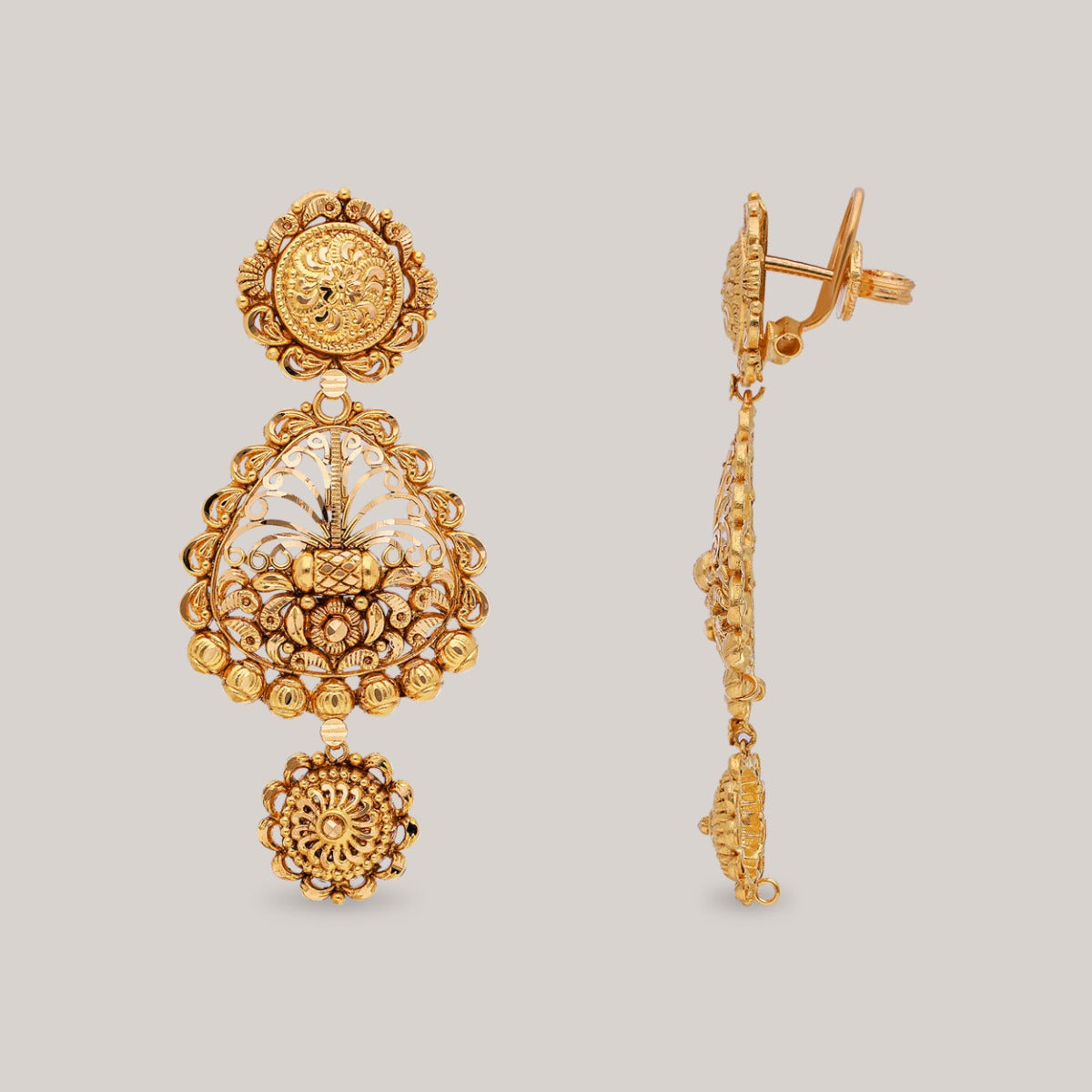 Palace Gates Gold Earrings