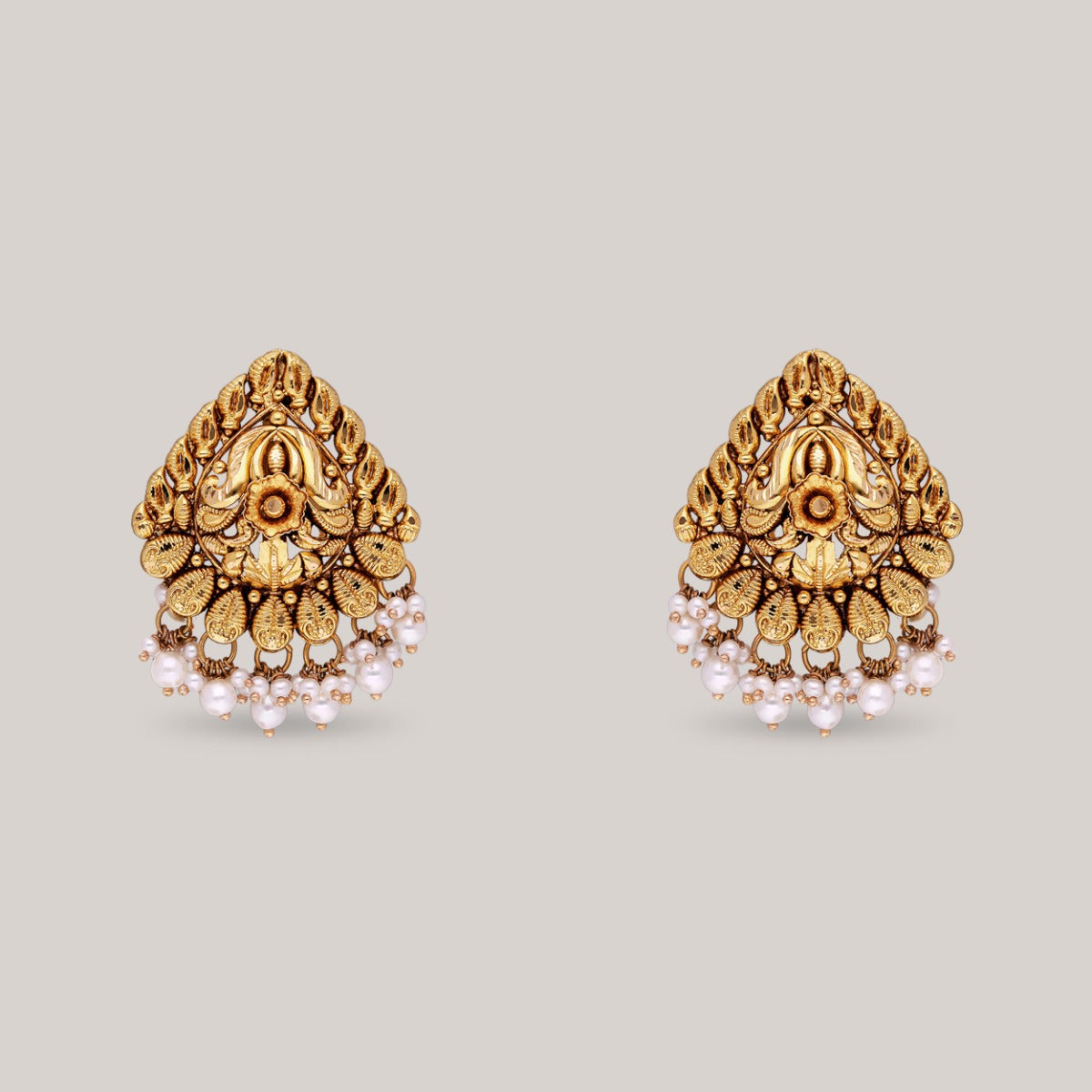 Leaflet Gold Earrings