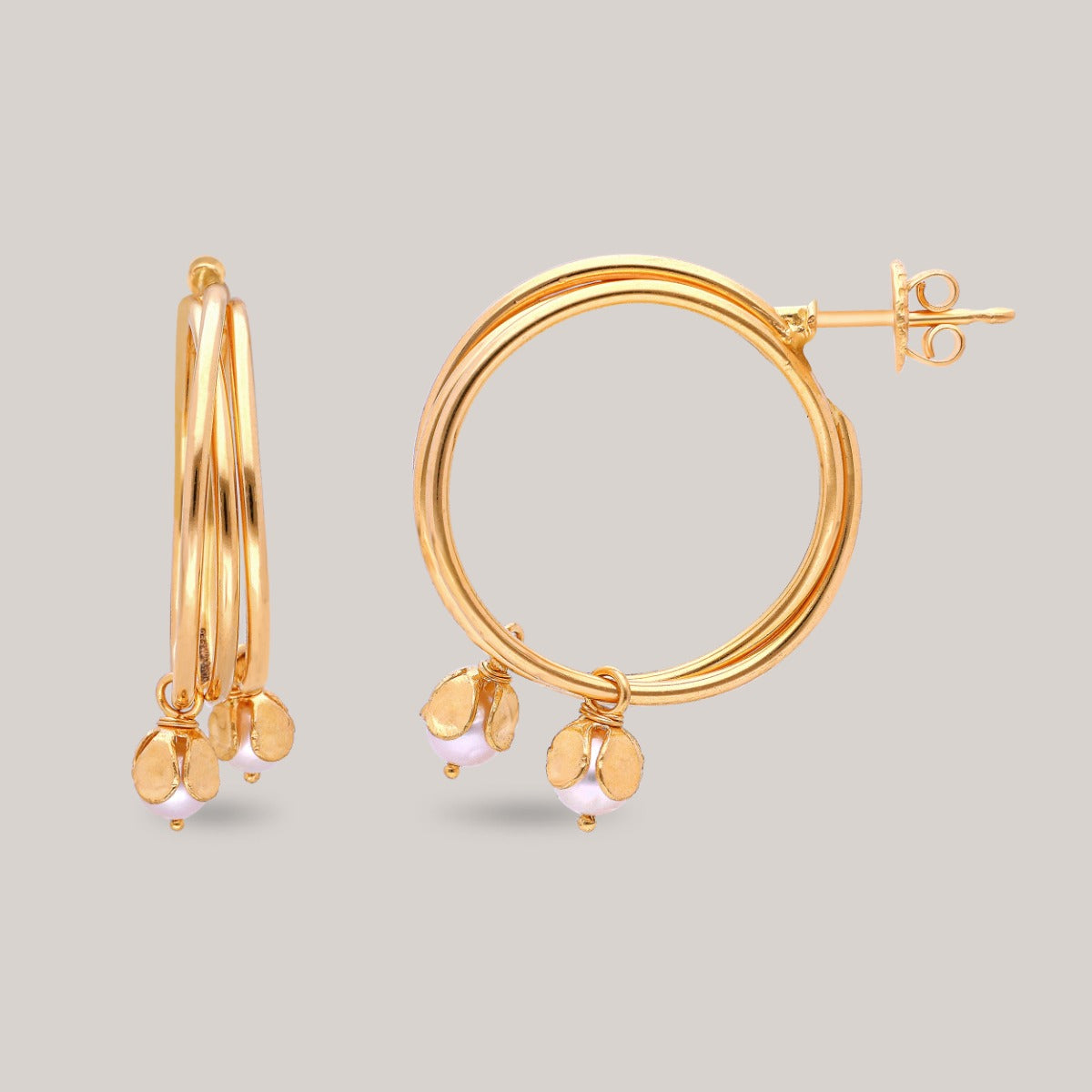 Claris Gold Hoop Earrings