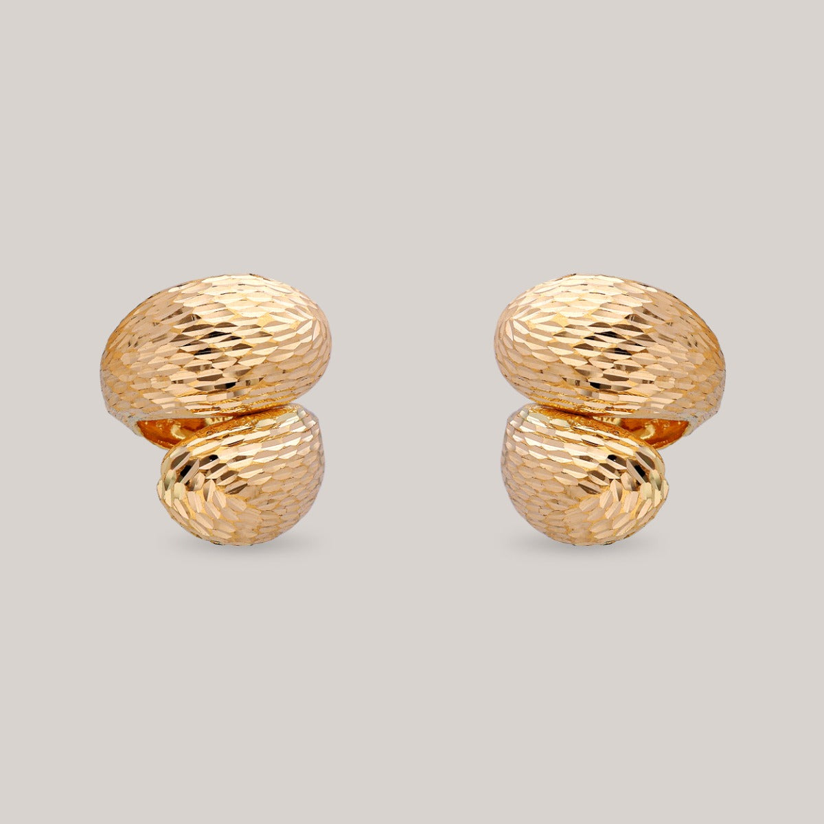 Sunlit Pebbles Gold Earrings