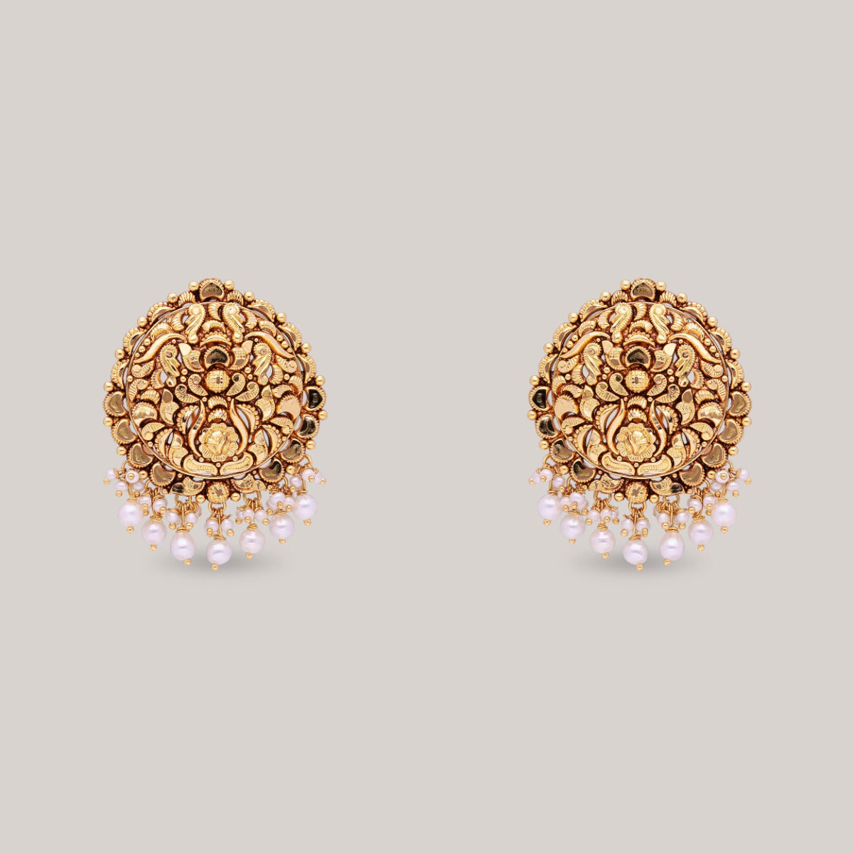 Heirloom Pearl Gold Earrings